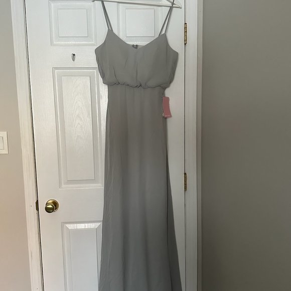 BIRDY GREY GWENNIE DRESS CHIFFON DOVE GRAY - Picture 4 of 4